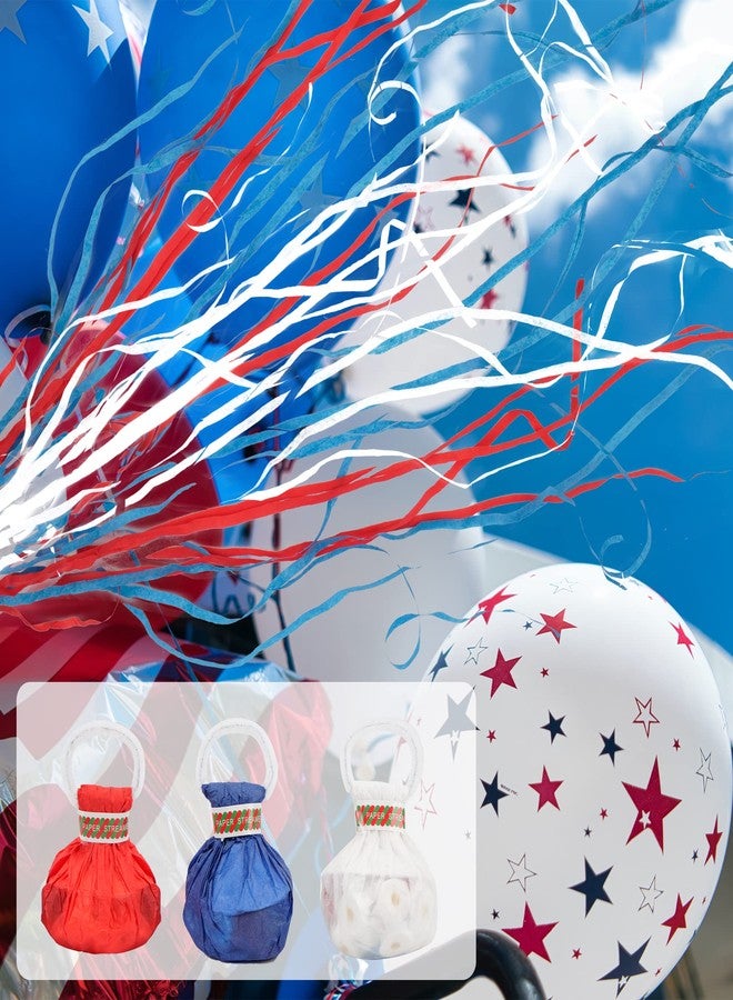 Shitailu 4th of July Streamers Popper, Hand Throw Streamers, No Mess Confetti Magic Paper Cracker for Independence Day Celebration, Patriotic Theme Party, Birthday Wedding Graduation Party (10Pack) - Image 4