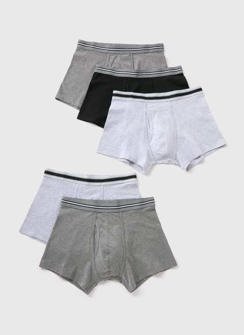 Matalan 5 Pack Multicolour Keyhole Boxers