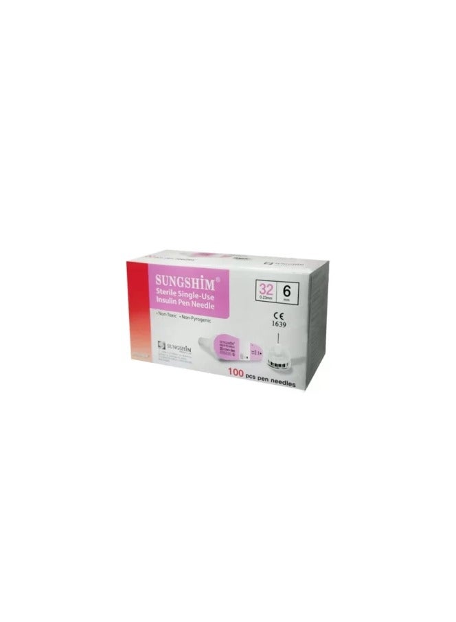 Sanchem insulin pen, 6 mm, 100 pcs.