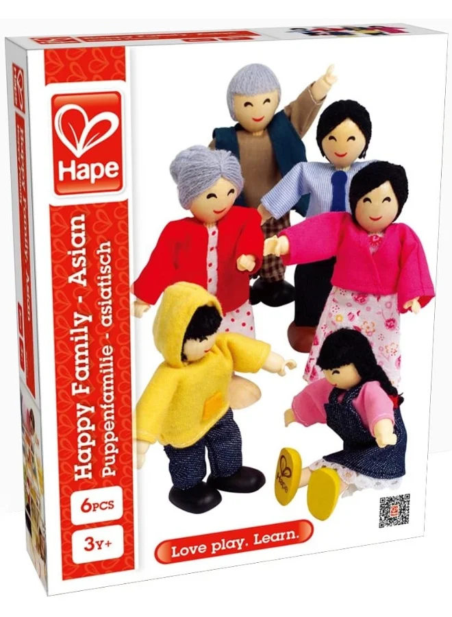 Hape Happy Family Asian, Multicolor, Piece Of 1