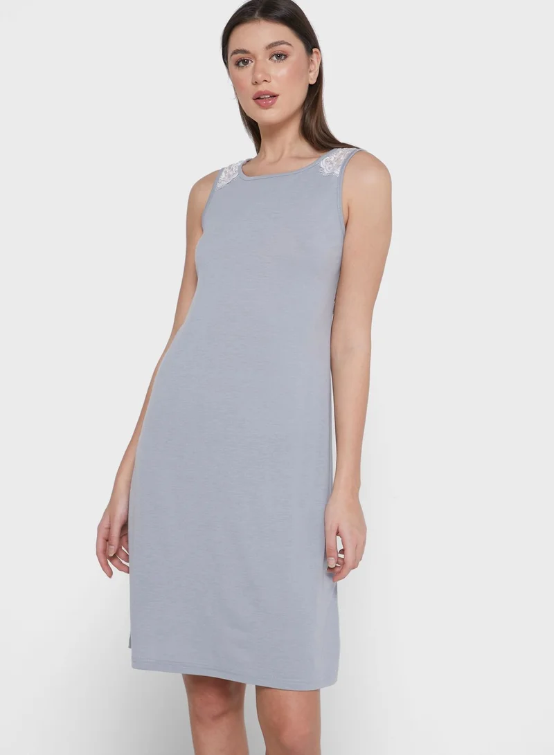 ELLA Lace Trim Night Dress