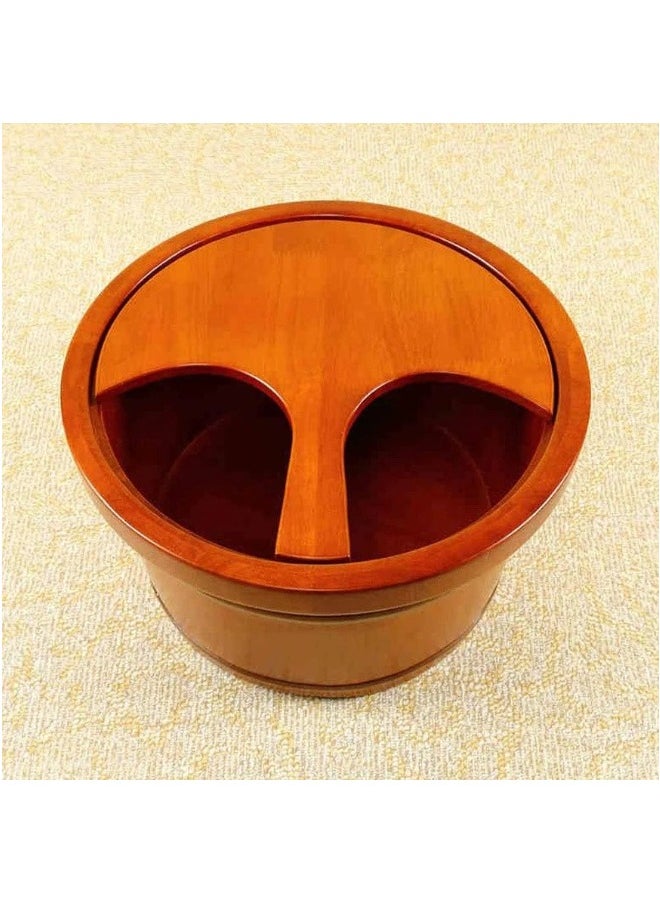 globalstar Global Star Large Wooden Barrel Foot Spa - Premium Foot Soak Tub for Bath, Soak, or Detox  - Image 1