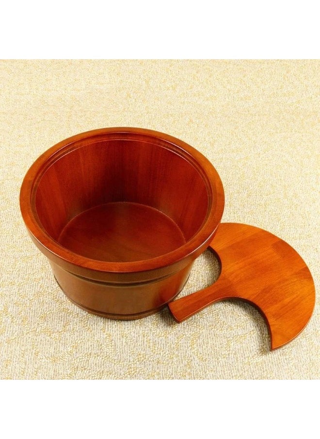 globalstar Global Star Large Wooden Barrel Foot Spa - Premium Foot Soak Tub for Bath, Soak, or Detox  - Image 2