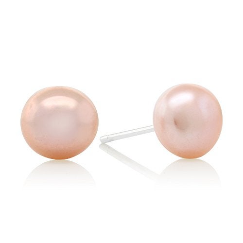 Gem Stone King 3-Row 7-8MM Pink Cultured Freshwater Pearl 18 Inch Necklace and Earrings Jewelry Set For Women - Image 5
