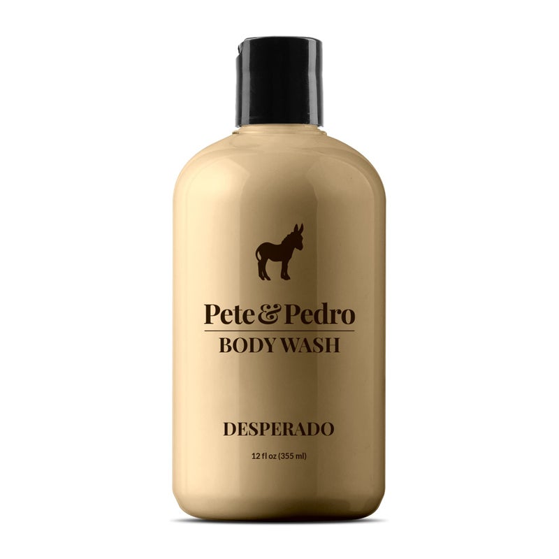 Pete & Pedro DESPERADO BODY WASH For Men - Rum & Tobacco Scented Moisturizing Men's Shower Bodywash | Has Activated Charcoal & Helps With Dry Skin | As Seen on Shark Tank, 12 oz. - Image 1