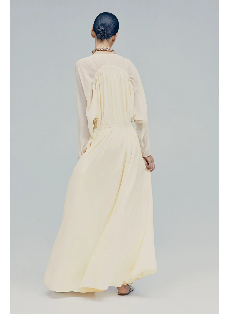 H&M Long Chiffon Dress