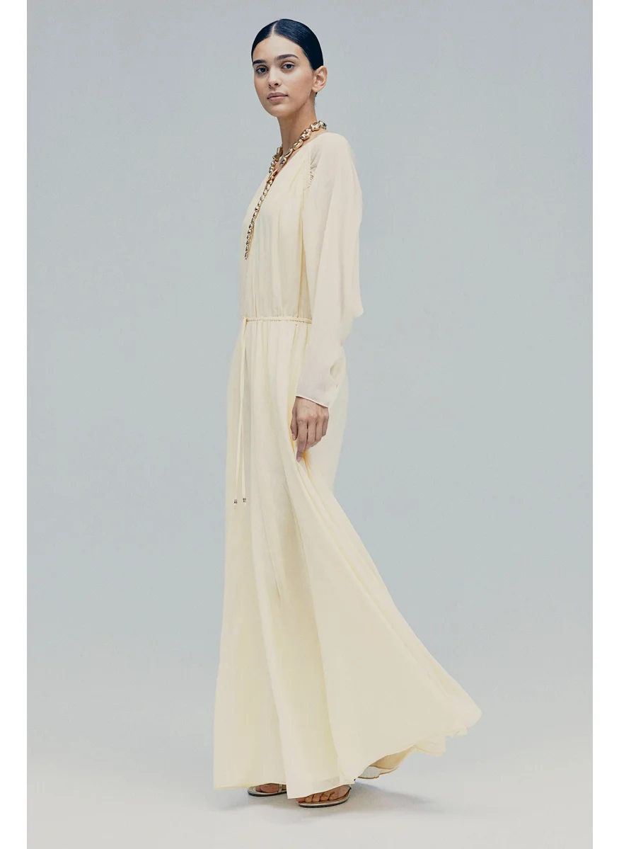 H&M Long Chiffon Dress