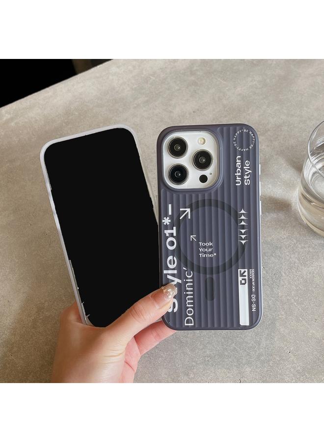 اس-توب جراب هاتف مغناطيسي ماج سيف بتصميم مخطط لهاتف آيفون 12 برو ماكس - Image 3