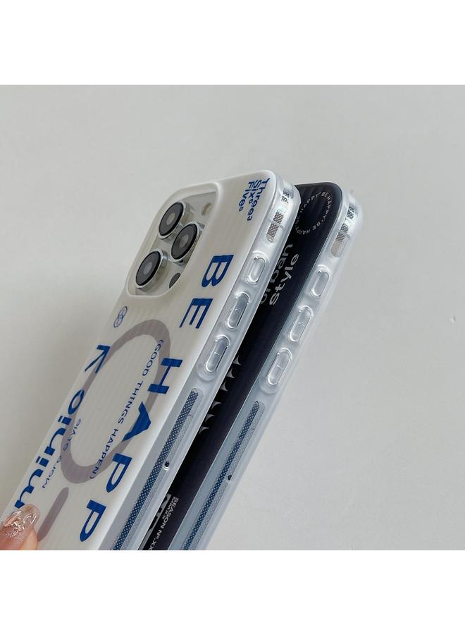 اس-توب جراب هاتف مغناطيسي ماج سيف بتصميم مخطط لهاتف آيفون 12 برو ماكس - Image 5