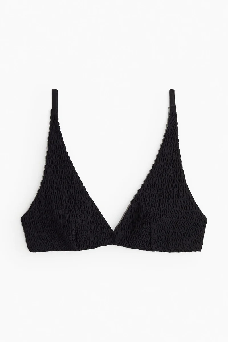 H&M Smocked triangle bikini top