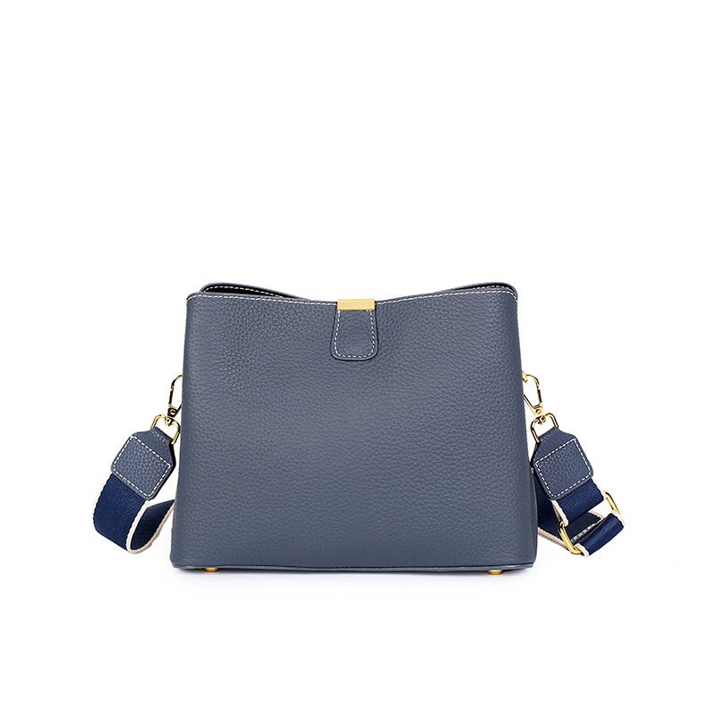 Bag Crossbody Bag Women'S First Layer Cowhide Bucket Bag Easiest For Match Commuting Genuine Leather Large Capacity Handbag Women - Image 1