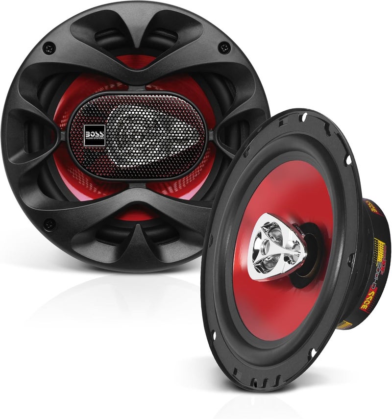 بوس أوديو سيستمز نظام الصوت BOSS Audio Systems CH6530 من سلسلة Chaos، سماعات أبواب سيارة مقاس 6.5 بوصة - 300 واط (زوج)، ثلاثية الاتجاه، كاملة النطاق، مكبرات صوت عالية التردد، محورية، تُباع كأزواج - Image 2