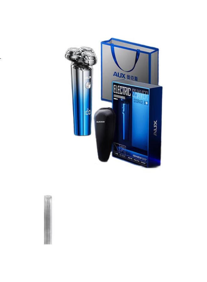 Aux Electric Shaver Father'S Day Gift Limited Edition Gift Box For Boyfriend Birthday Gift For Husband Rotary Washable Men'S Automatic Shaver Magnetic Adsorption Shaver Head - Image 3