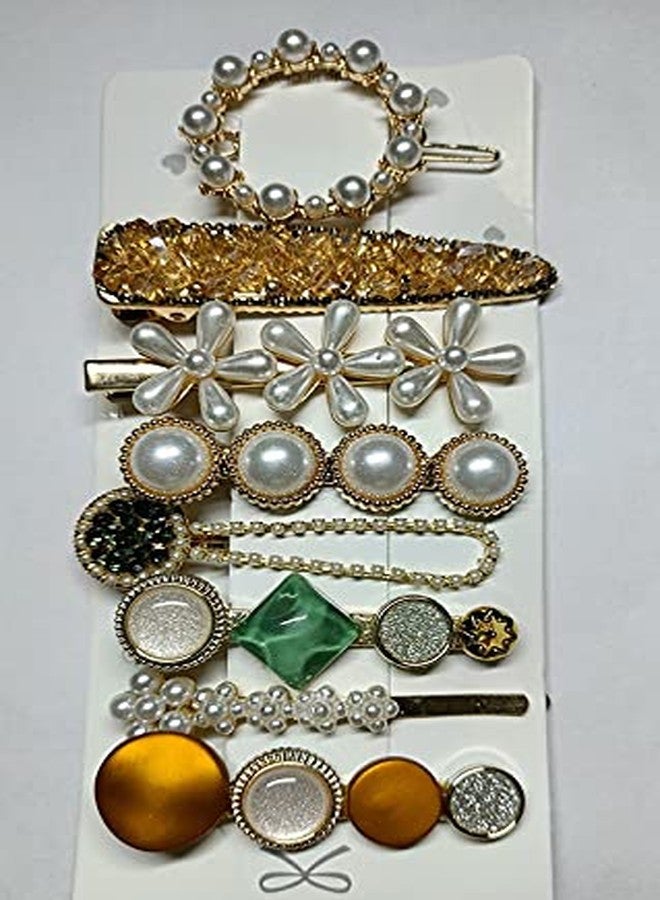 Drishti Hair Clips for Women Stylish,Pearl Hair Clips for Women,Lovely Girl Hair Clip pack of 8 pieces(Multicolor) - Image 3