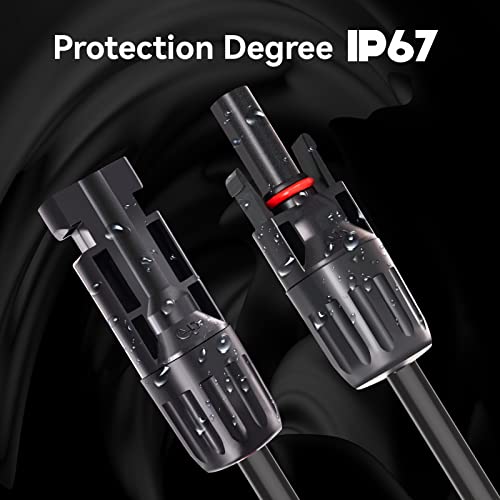 Goupchn Solar Y Branch Connectors 1 Pair Parallel Connectors 1 to 4 Splitter Cable Wire Plug Tool Kit for Solar Panel - Image 3