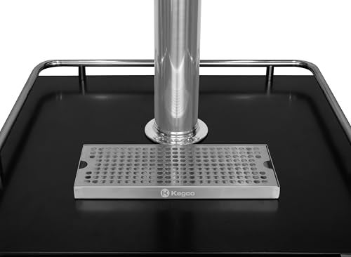 Kegco Dp-125-D Surface Mount Drip Tray with Drain, 12", Stainless Steel - Image 5