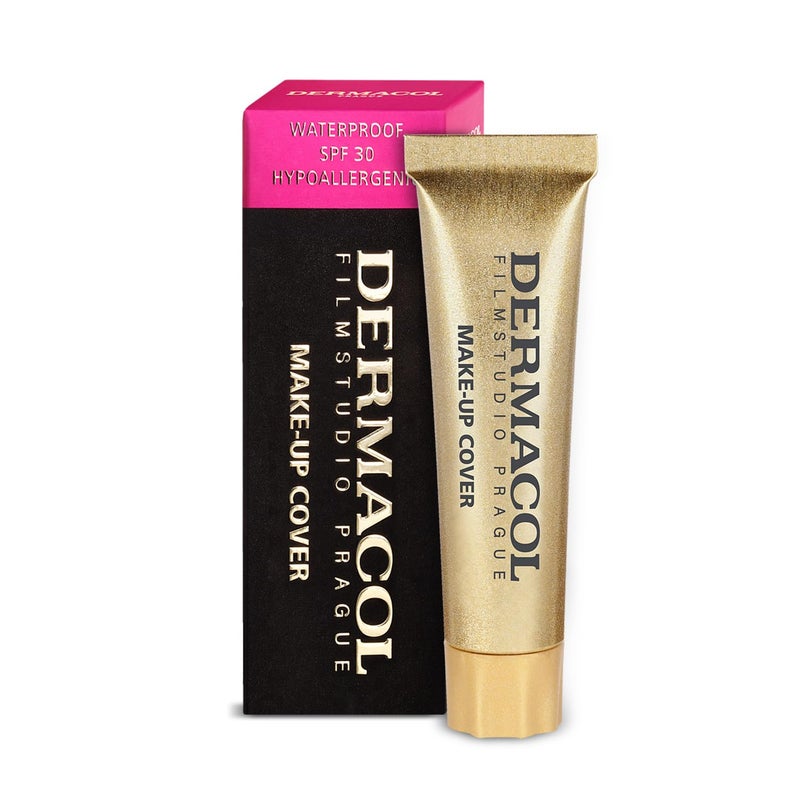 Dermacol  Mini Full Coverage Foundation 13g Liquid Makeup Matte Foundation with SPF 30 Waterproof Foundation for Oily Skin Acne  Under Eye Bags LongLasting Makeup Products Shade 207
