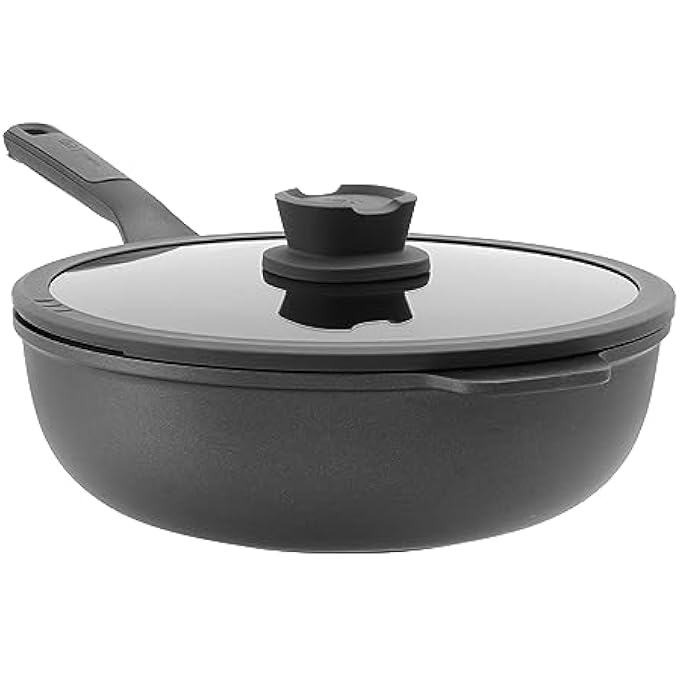 Berghoff Leo Stone Cast Aluminium Wok Pan With NonStick Lid 28 Cm - Image 2