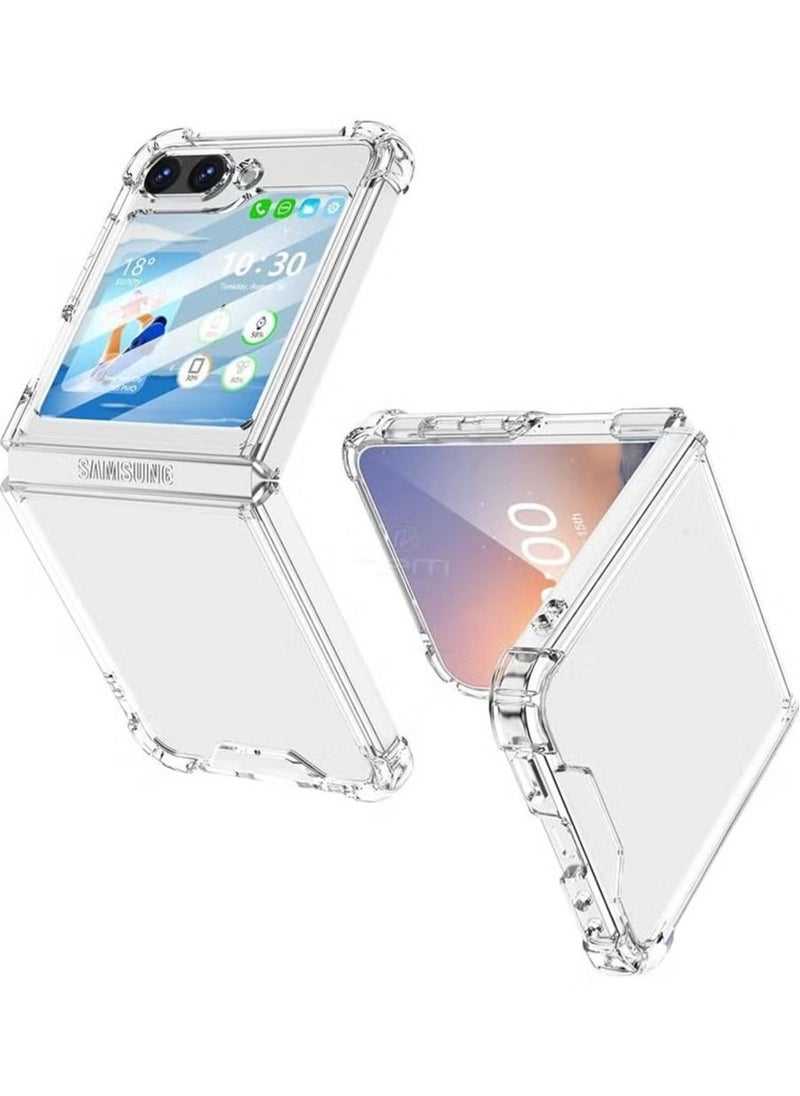 JAJEEK Samsung Galaxy Z Flip6 Case, Full Protection – Slim Thin, Shockproof TPU Bumper Case, Flexible Crystal Clear Soft Skin Silicone Protective Cover for Samsung Galaxy Z Flip 6 5G - Image 1