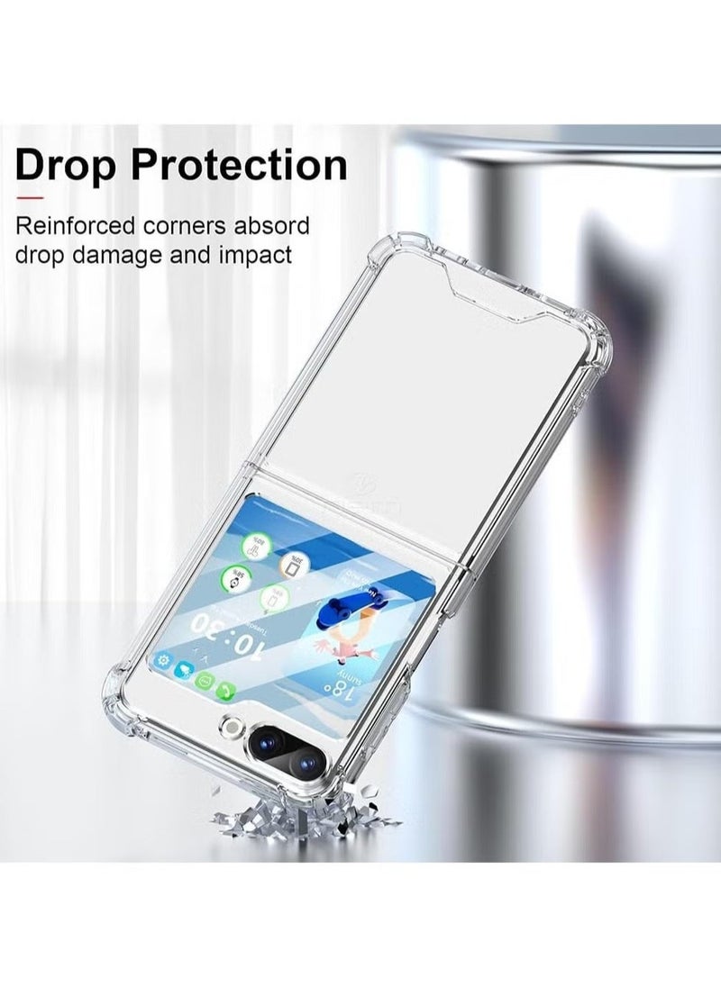 JAJEEK Samsung Galaxy Z Flip6 Case, Full Protection – Slim Thin, Shockproof TPU Bumper Case, Flexible Crystal Clear Soft Skin Silicone Protective Cover for Samsung Galaxy Z Flip 6 5G - Image 3