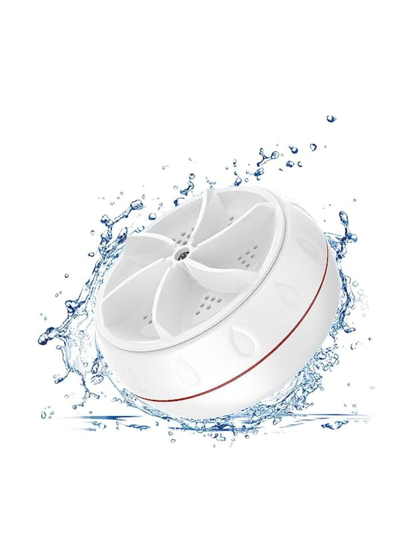 Hihonor Portable Mini Washing Machine Ultrasonic Turbo Portable Washer with USB for Home Business Travel College House RV Apartment Turbo Washing Machine Cleaning Socks Underwear and Dishes  - Image 1