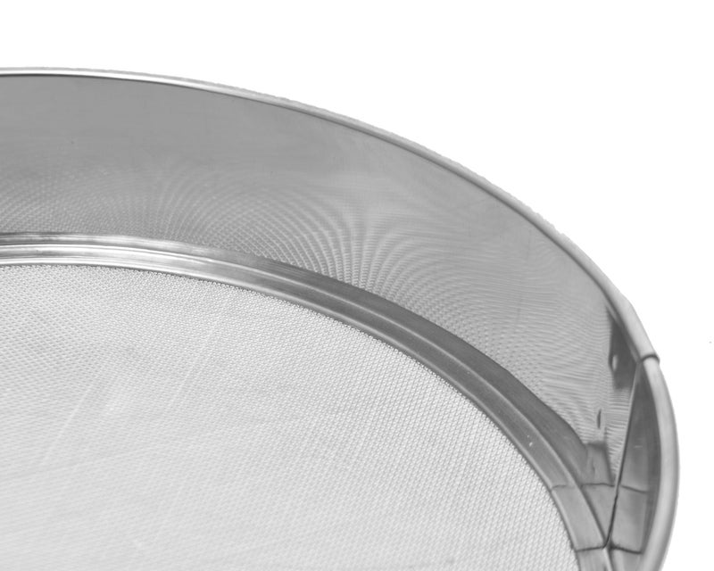 Stainless Steel Flour Sifter Sieve, Fine Mesh Strainer, Round, 21 cm - Image 3