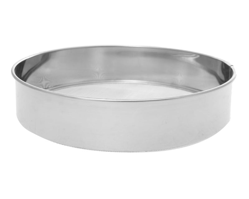 Stainless Steel Flour Sifter Sieve, Fine Mesh Strainer, Round, 21 cm - Image 2