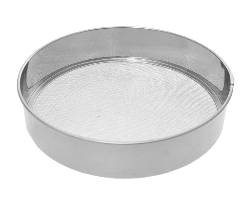 Stainless Steel Flour Sifter Sieve, Fine Mesh Strainer, Round, 21 cm - Image 1