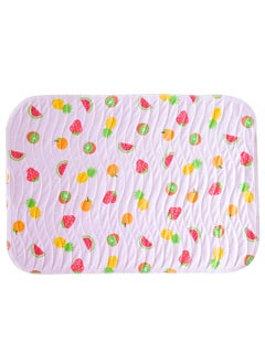Happy Matty Happy Matty Babys Extra Absorbent Quick Dry Sheet Playmat Waterproof Reusable Washable Colourful Soft Comfortable Best for Gifting Lint Free Fabrics Mattress Crib Protector LargeFruits 