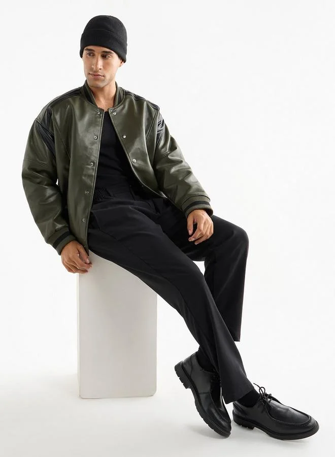 سبلاش فيڤ جاكيت بومبر سادة بزر إغلاق كبس