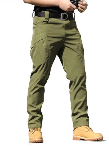 AUTIWITUA Mens Tactical Cargo Pants Water Resistant Lightweight Hiking Pants Outdoor Work Pants with Multi PocketsNo Belt - Image 1