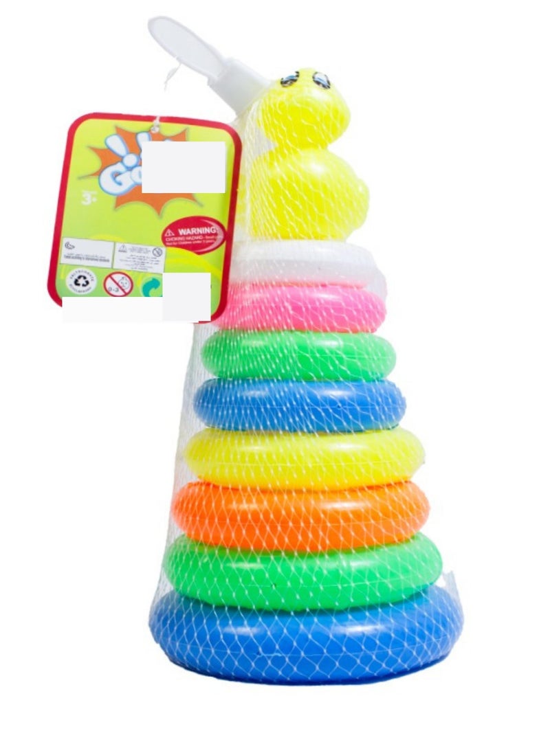 Toy Box - Creative & Educational Stacking Ring Early Education Toy For Kids- 8pcs - Image 1