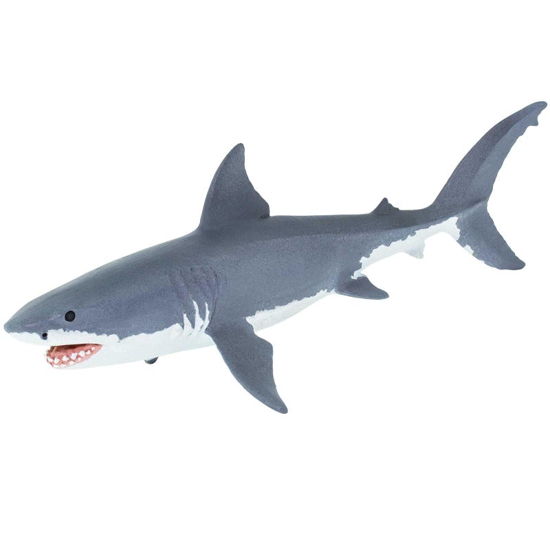 Safari تمثال سمكة القرش البيضاء العظيمة من سافاري ليمتد - نموذج واقعي بطول 6.25 بوصة - لعبة تعليمية للأولاد والبنات والأطفال من عمر 3 سنوات فما فوق - Image 4