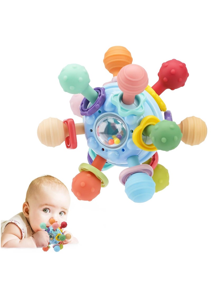 Baby sensory toys are suitable for infants aged 0-6-12 months, baby teething toys are suitable for infants aged 0-3, 6-9, 12-18 months, and newborn baby learning and development toys are suitable for boys and girls aged 1-2 years old - Image 1