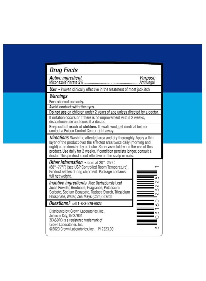 Zeasorb Antifungal Treatment Powder for Jock Itch, 2.5 Ounce - Image 3