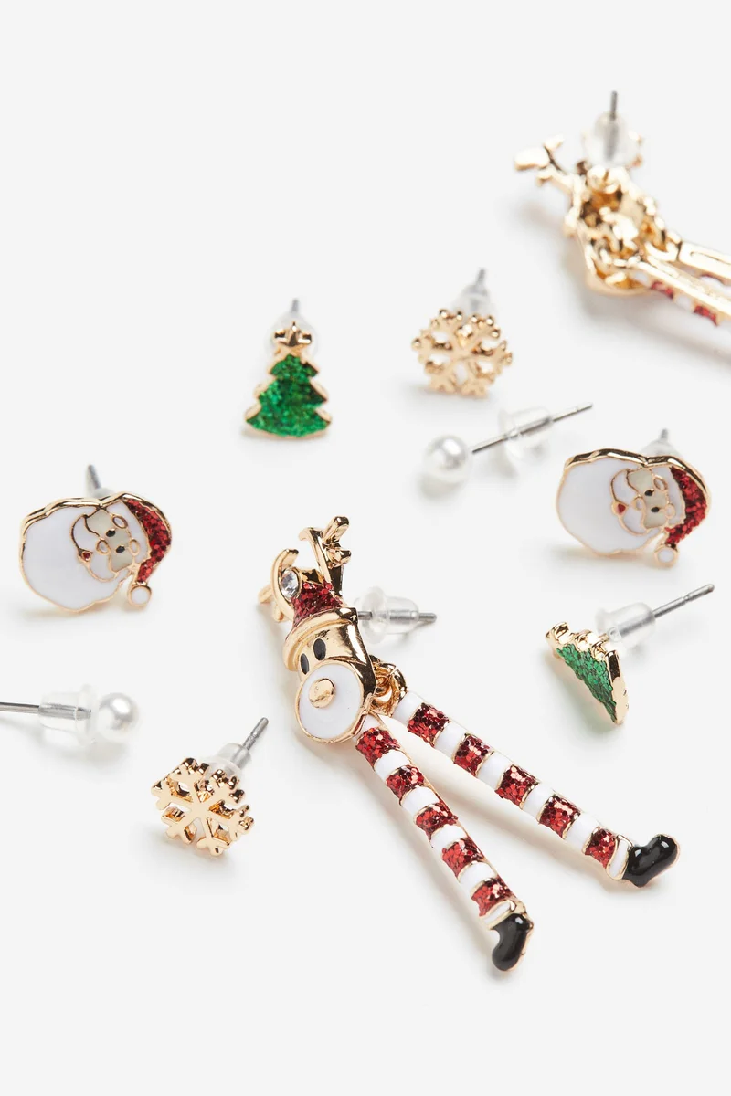 H&M 5 pairs stud earrings