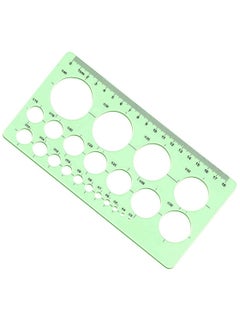 Captaintech Circle Templates Drafting Tools Measuring Geometry Ruler Plastic Geometric Painting Stencils Scale Shape Stencils Drawing Set for School and Office Building Formwork Drawings  - Image 1