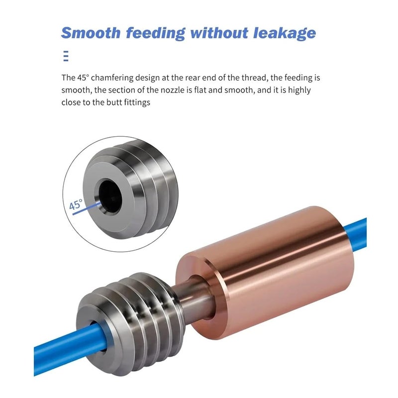 عنق الحرارة ثنائي المعدن للطابعة ثلاثية الأبعاد 9 قطع مجموعة ترقية مقاومة للحرارة - Image 4
