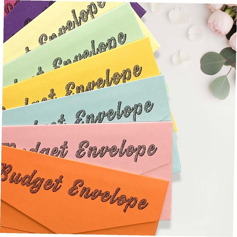 24pcs Acid Paper Cash Envelopes for Expense Tracking with 12 Colors for Cash Management and Expense Organization - Image 5