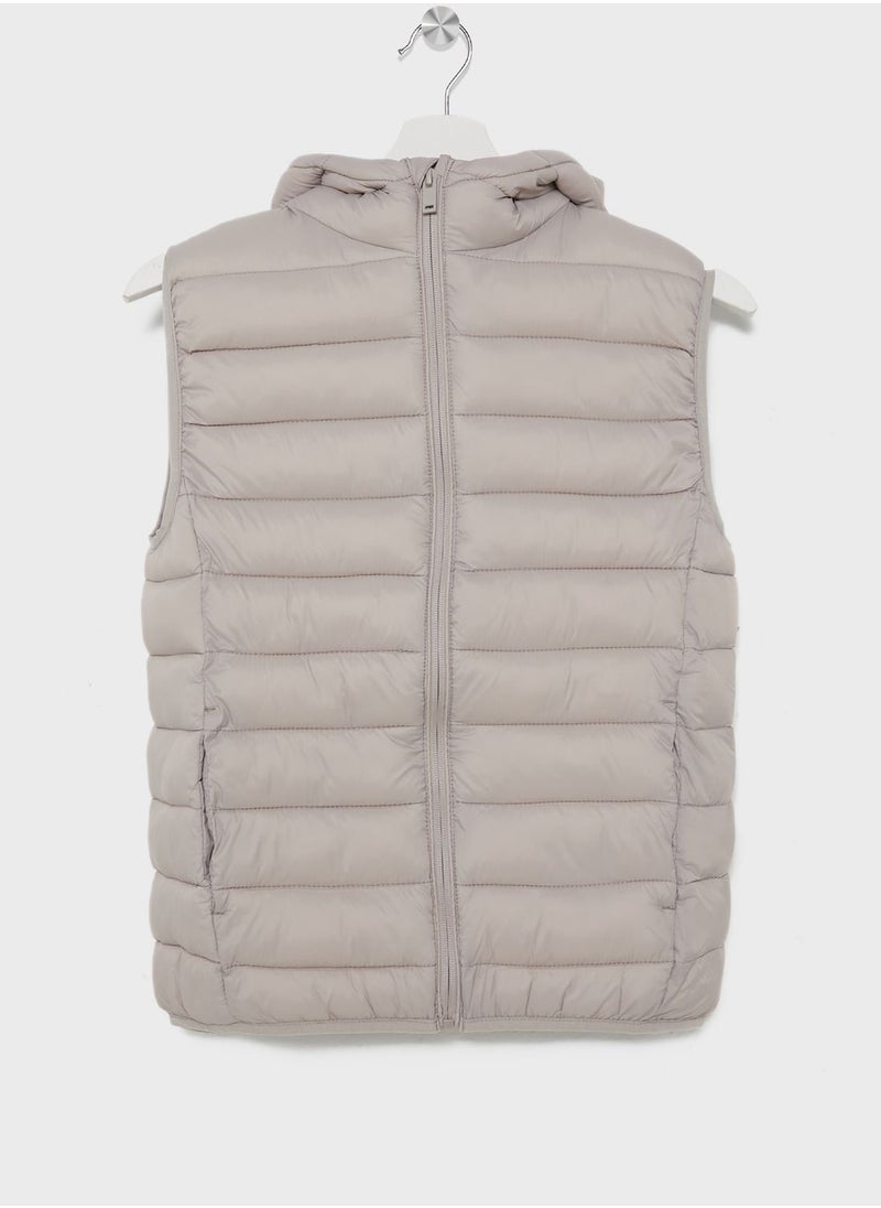 MANGO - Kids Puffer Gilet - Image 1
