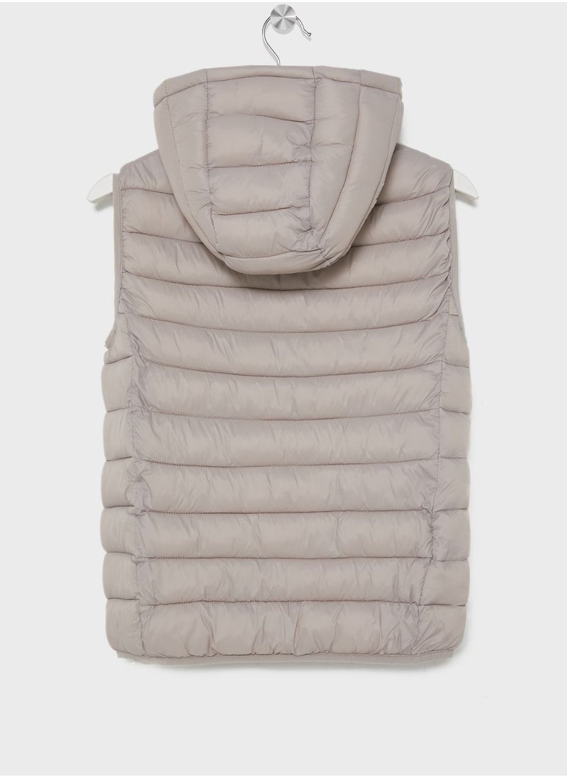 MANGO - Kids Puffer Gilet - Image 1