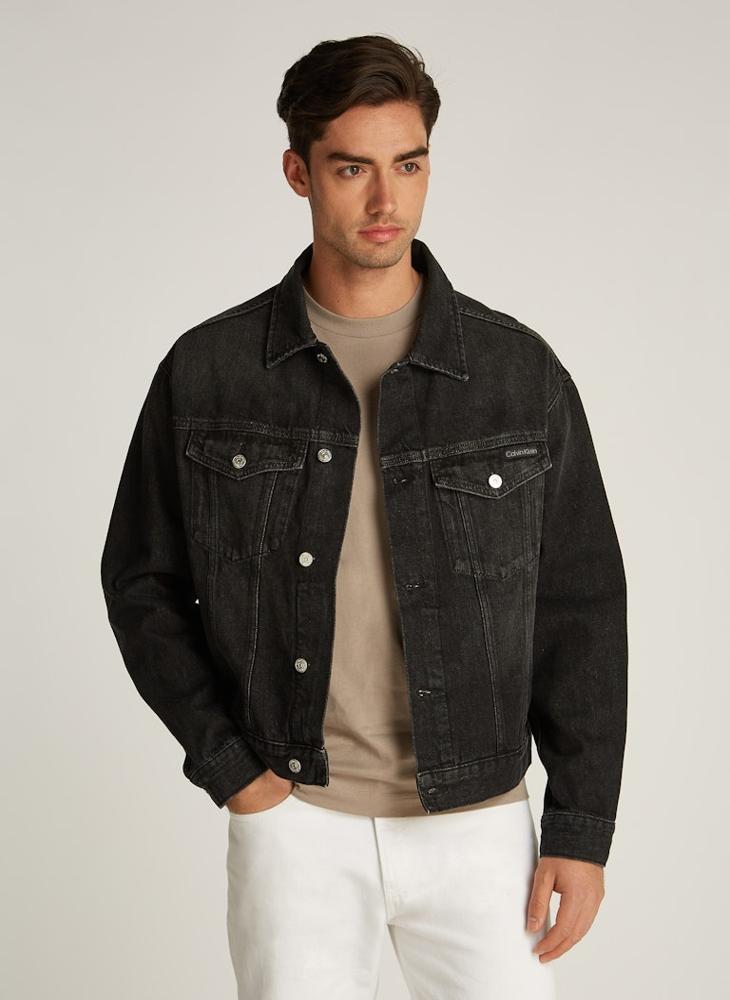 Calvin Klein Jeans Button Detail Denim Jacket  - Image 1