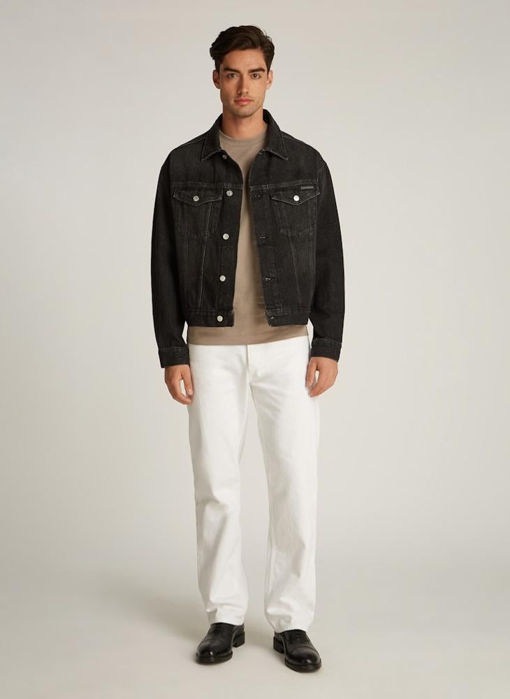 Calvin Klein Jeans Button Detail Denim Jacket  - Image 4