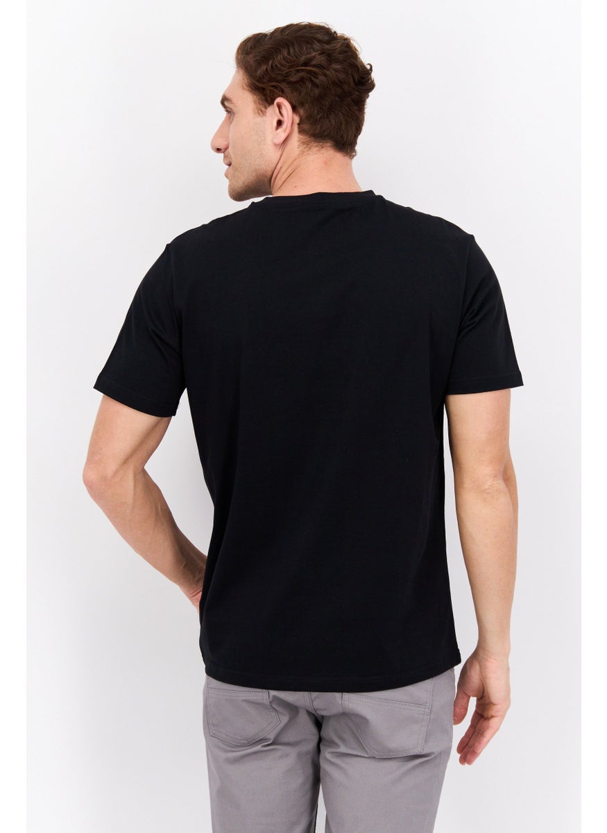 ELVIS Men Crew Neck Short Sleeve Graphic Print T-Shirt, Black Combo  - Image 3