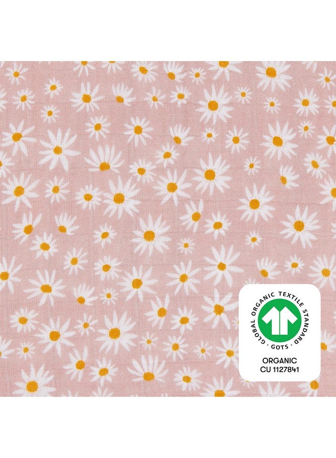 babyletto 100% Organic Cotton Quilt, GOTS-Certified, 3-Layers of Ultra-Soft and Breathable Muslin - Daisy - Image 5