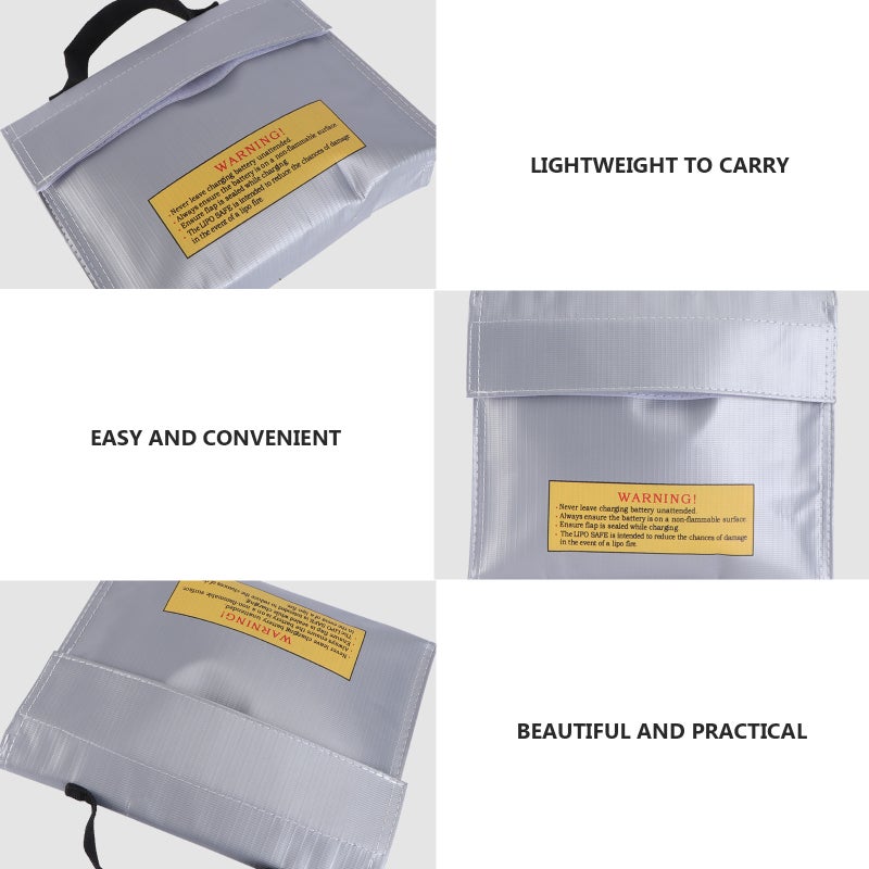 1Pc Battery Pouch Fireproof Battery Bag Protective Bag ( ) - Image 4