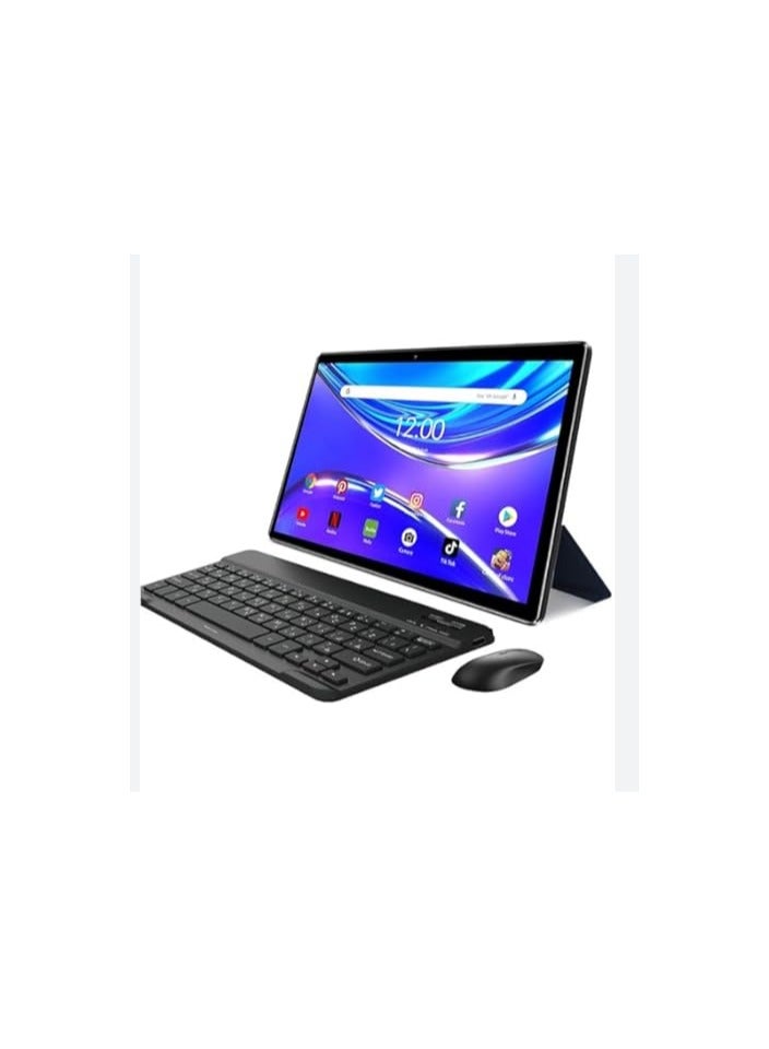 AirTab T1000 Smart Tablet 10.1-FHD Inch Display 16GB RAM 1TB ROM – With 10000mAh Big Barrery Arabic Keyboard Purple - Image 2