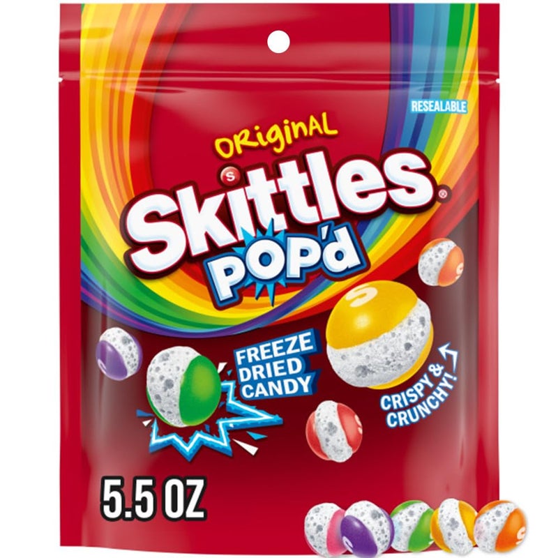 Skittles POPd Originals Freeze Dried Candy Freeze Dried Snacks 55 Ounce - Image 3