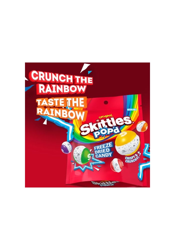 Skittles POPd Originals Freeze Dried Candy Freeze Dried Snacks 55 Ounce - Image 5