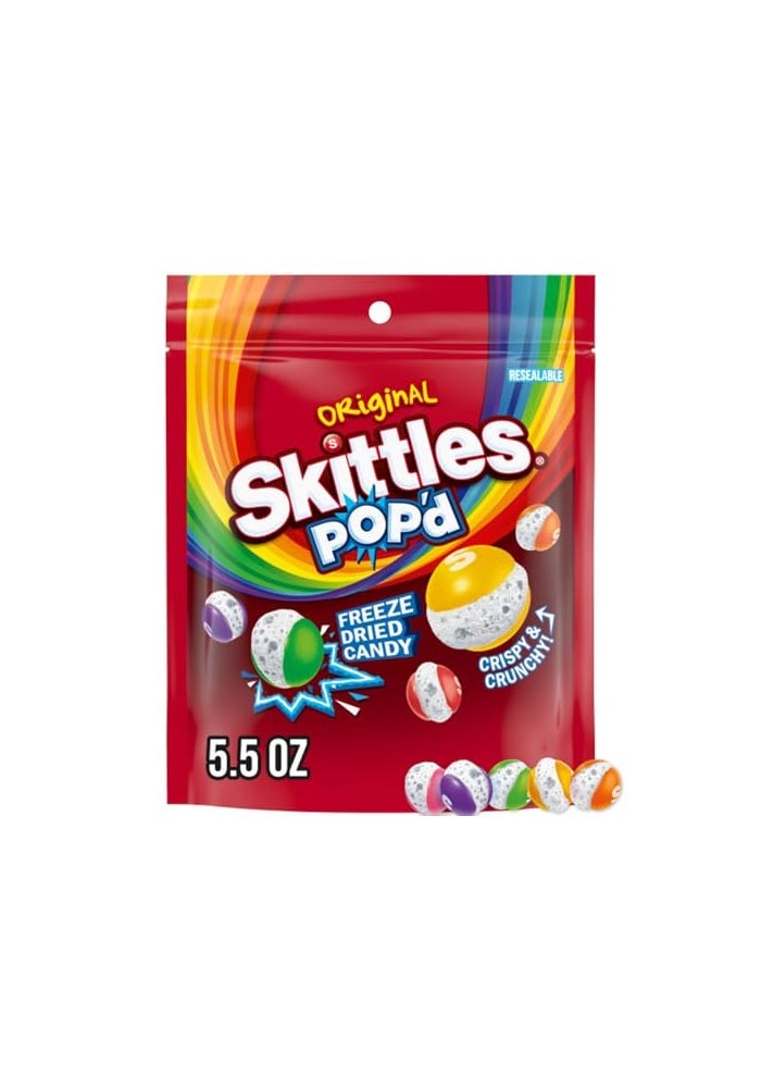Skittles POPd Originals Freeze Dried Candy Freeze Dried Snacks 55 Ounce - Image 1